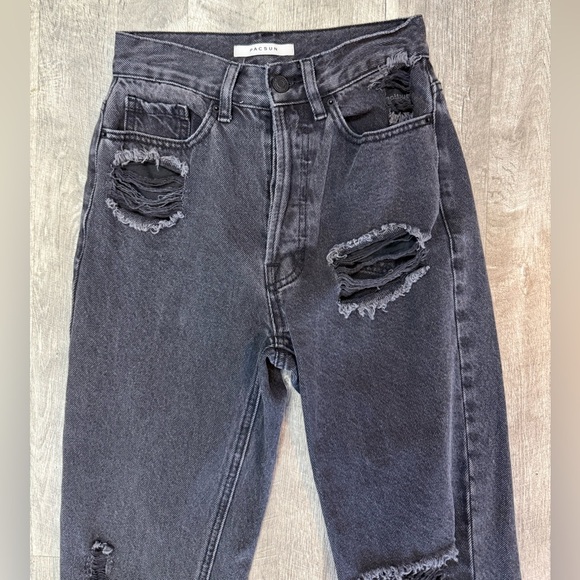 Pacsun Ultra High Rise Distressed Jeans Size 23 - Picture 2 of 5